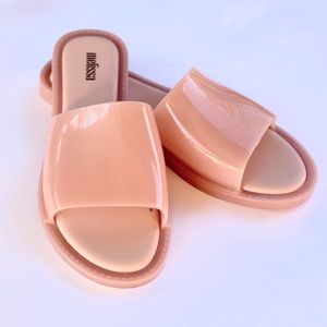 Blush Melissa Pool Slides size 7